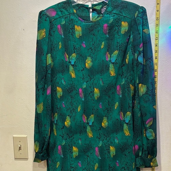 Michaels Dresses & Skirts - Lisa Michaels Green and Yellow floral Dress